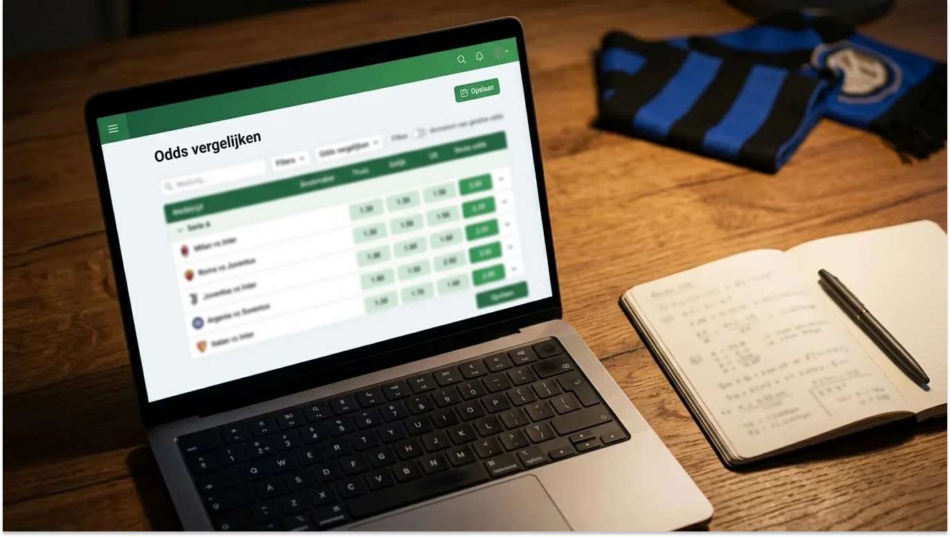 Serie A odds vergelijken tussen Nederlandse bookmakers